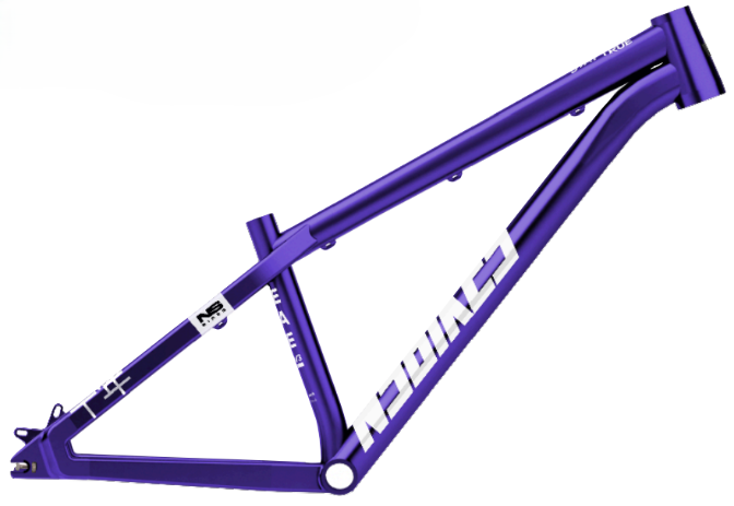 NS Bikes Decade v.3 2026 - Lama Bike Parts- Наконец-то, спустя 10 лет абсолютно новая рама. Геометрия подтянута под новые тренды, 2 размера, новые расцветки. Новый размер Short очень похож на геометрию Decade v.2. Также в комплект добавились подседельный зажим, интегрированные натяжители цепи и табсы под гироротор. Цельная "подкова" при каретке (привет старым плеерам). Краткие ТТХ: рекомендуемая вилка 80-120 мм алюминий 6061-Т6 крепление ротора